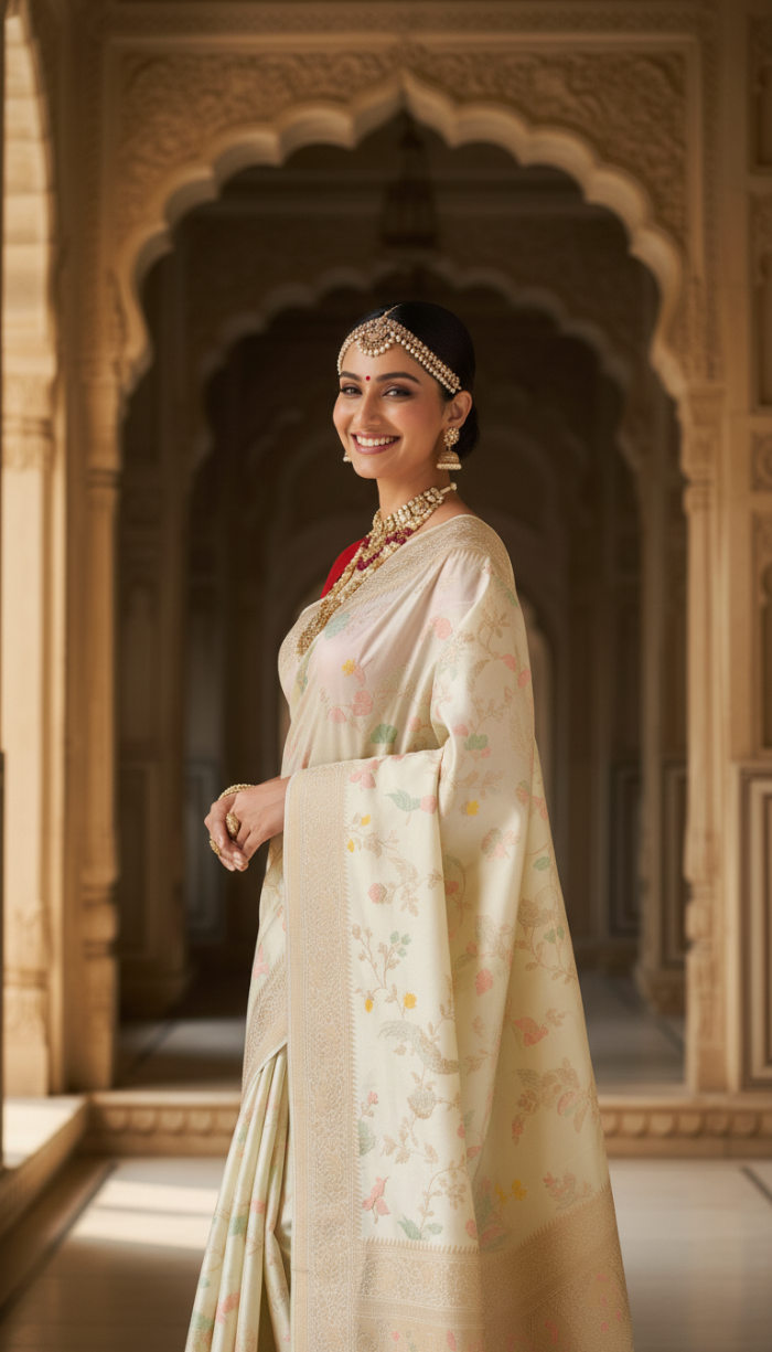 Pure Mashru Silk Saree