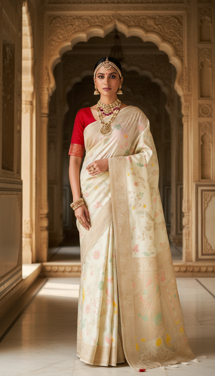 Pure Mashru Silk Saree