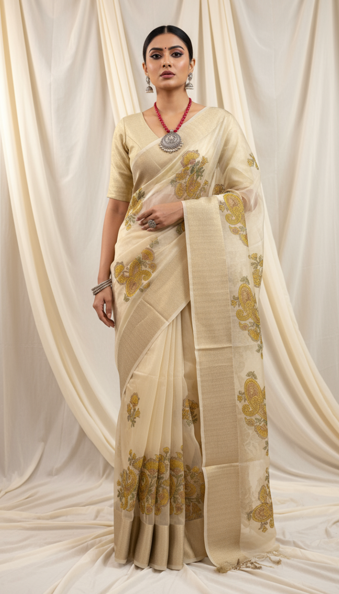 Kora Fabric Saree