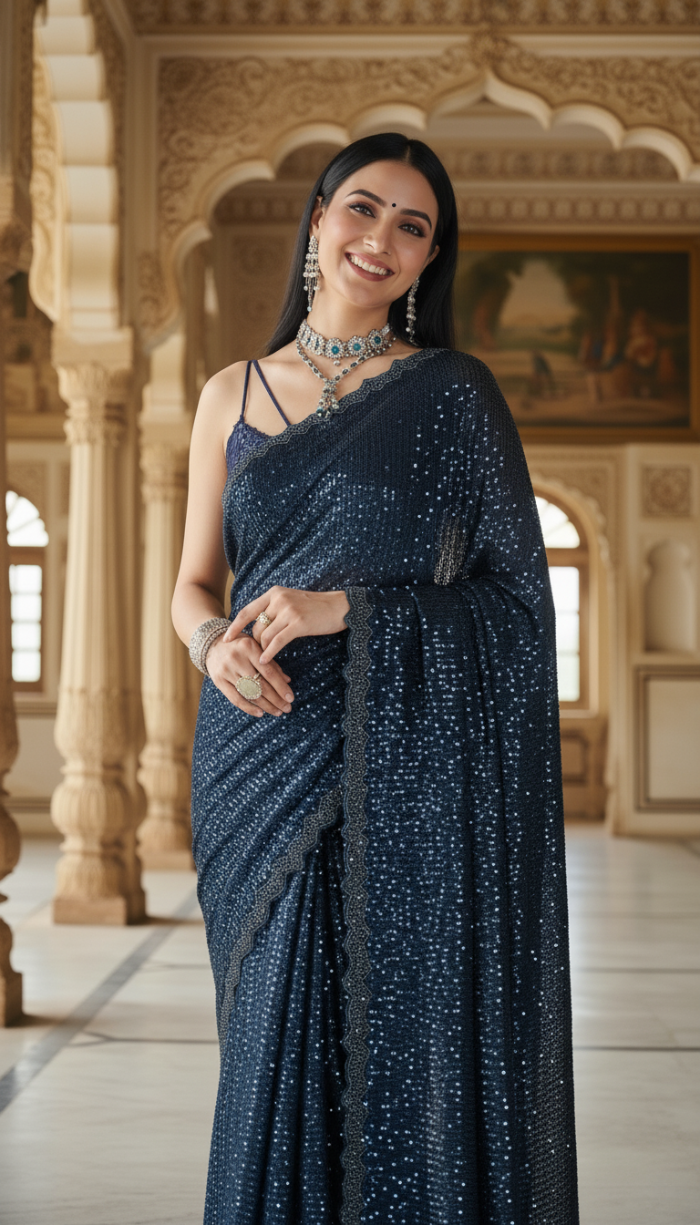 Pure Lycra Soft Net saree