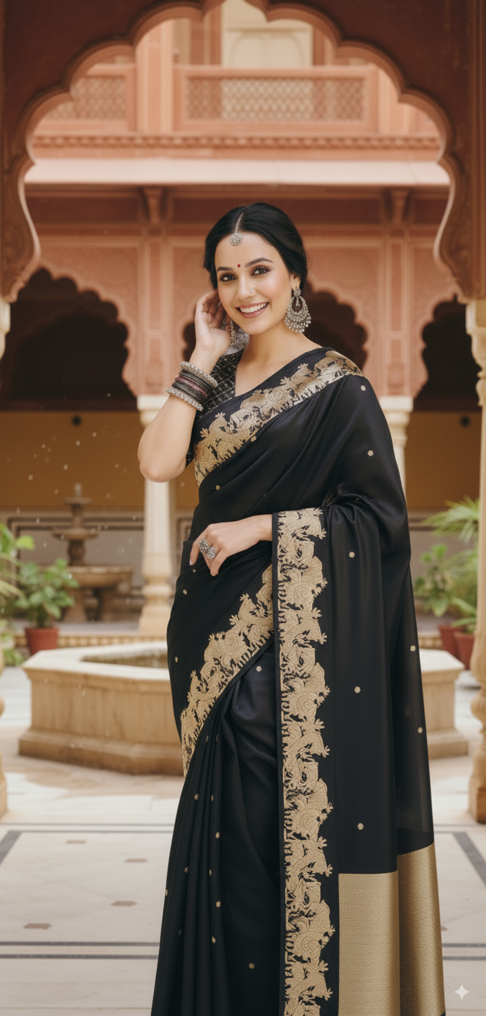Pattu Chanderi Silk Sari