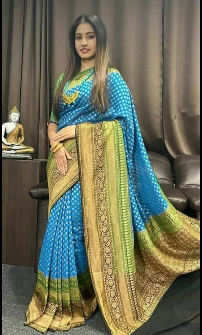 Pure Georgette Khaddi Saree