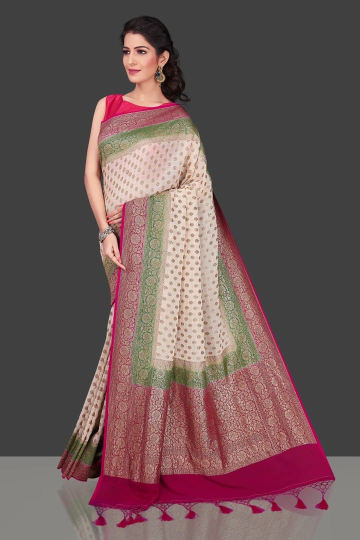 Pure Georgette Khaddi Saree