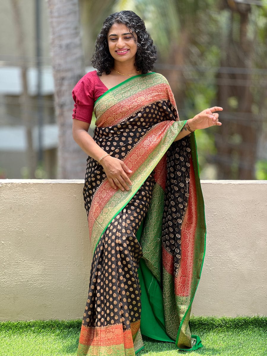 Pure Georgette Khaddi Saree